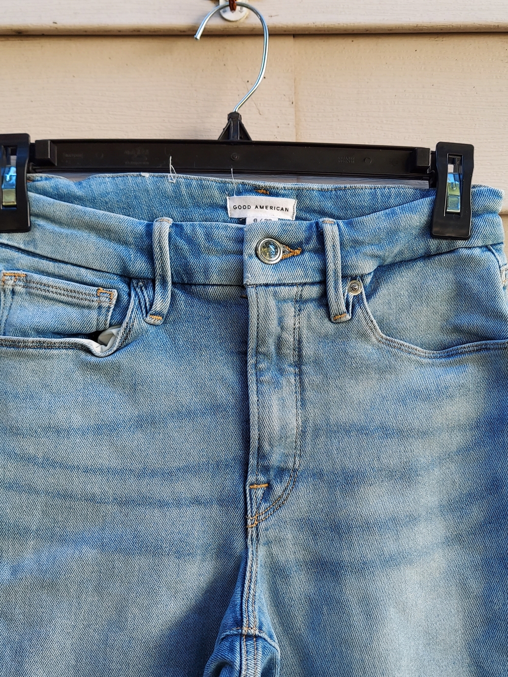 Good American Light Blue Bootcut Woman Jeans Size 6/28 - Picture 2 of 6